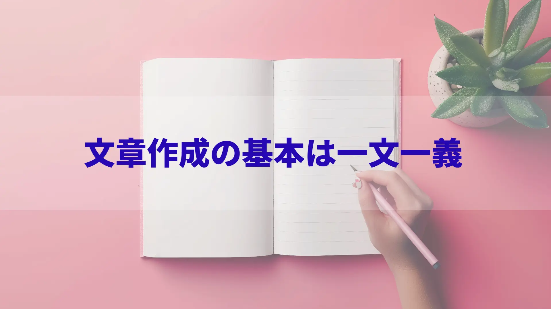 文章作成の基本は一文一義